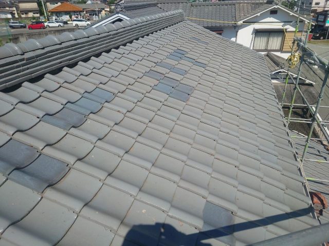 姫路市の瓦差し替え補修工事